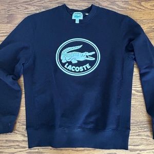 Lacoste men’s navy blue sweatshirt, medium size. Like new, worn once.